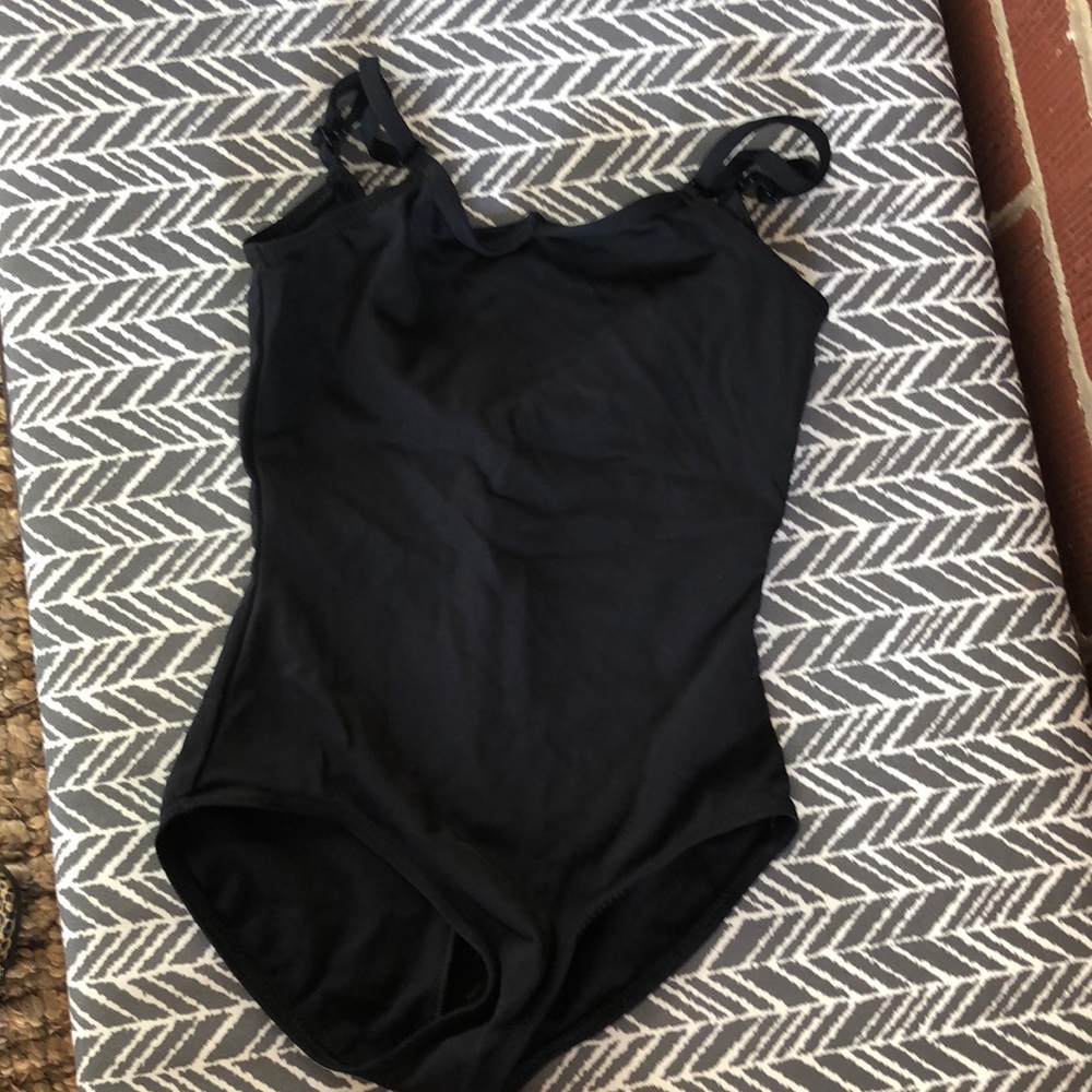 Girls black capezio black ballet leotard